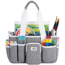 Craft Organizer Tote Bag Portable Art Caddy Foldable Storage For Scrapbook