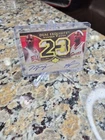 MICHAEL JORDAN/LEBRON JAMES Exquisite Dual Jersey AUTO 23/23 REPRINT