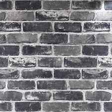 Peel and Stick Grey Brick Wallpaper, Self-Adhesive, Vinyl Waterproof Vintage