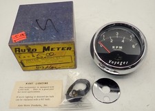 Vintage Autometer 6000 Rpm Tachometer Model 6lm Voyager New In Box Working Wow Vintage Autometer 6000 Rpm Tachometer Model 6lm Voyager New In Box Working Wow