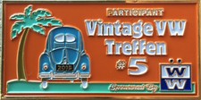 2015 Vintage VW Treffen Dash Plaque #5 - VW, Volkswagen, Car Show, Air Cooled