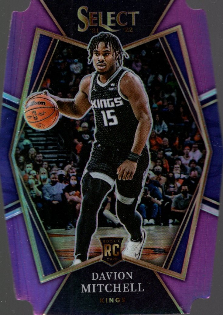 2021-22 Select Prizms Purple Die Cut #118 Davion Mitchell /99 - BSK