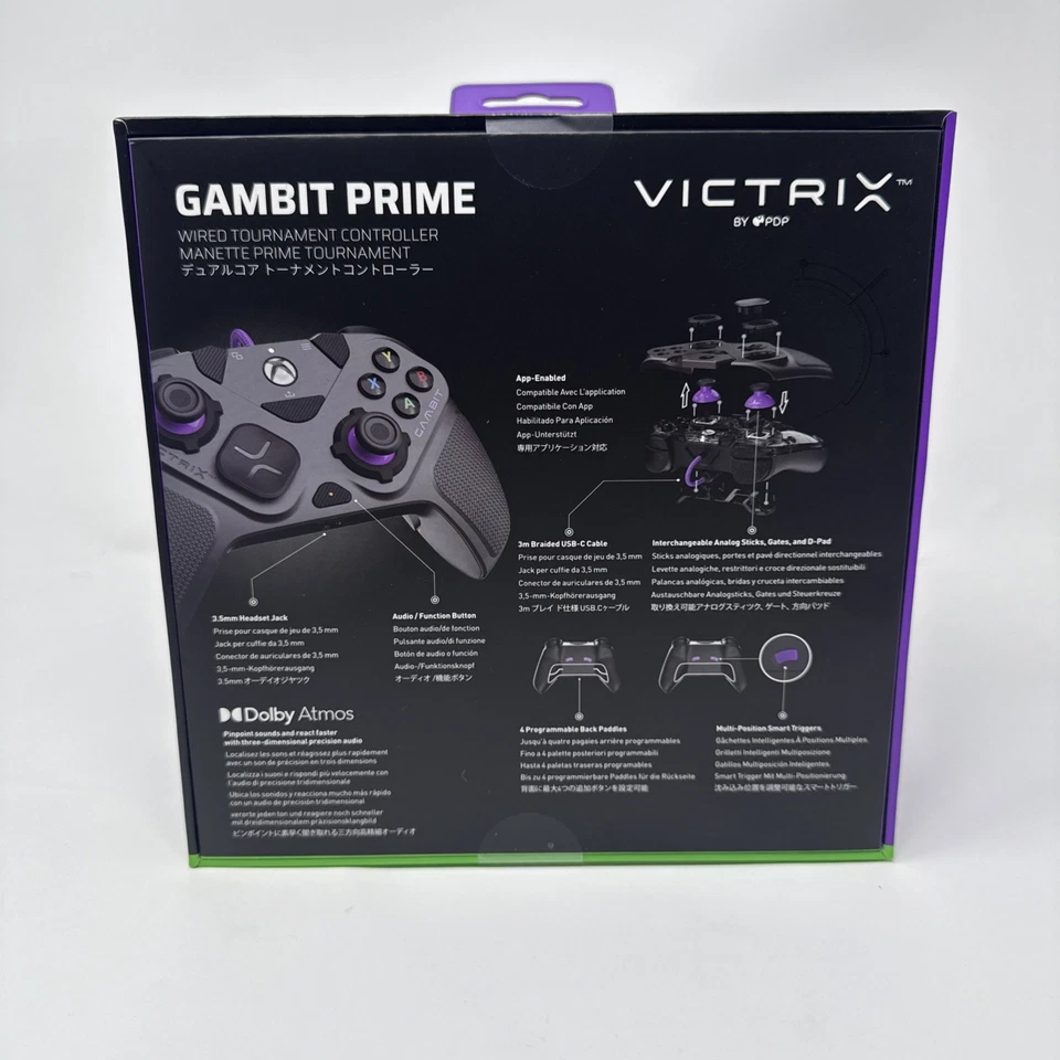 PDP Victrix Gambit Prime Wired Tournament Controller for Xbox Series X|S Gaming - Image 2 of 4