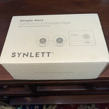 SYNLETT Caregiver Pager Wireless Call Buttons for Elderly Monitoring SOS Alert