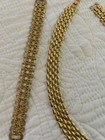 Vintage Goldtone Necklace and Bracelet Set — photo 5