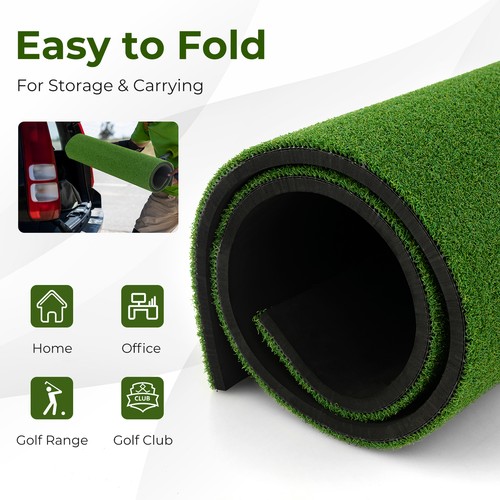 Golf Practice Hitting Mat Premium Turf w/2 Tees & Alignment Sticks 5 x 4 FT 25mm - Picture 6 of 8