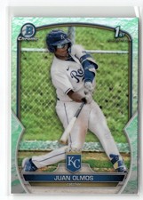 2023 Bowman #BCP-136 Juan Olmos Chrome Prospects Lunar Glow Refractors