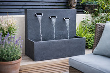 Kelkay Kabe Falls Garden Water Feature LED Stone Effect Outdoor Fountain