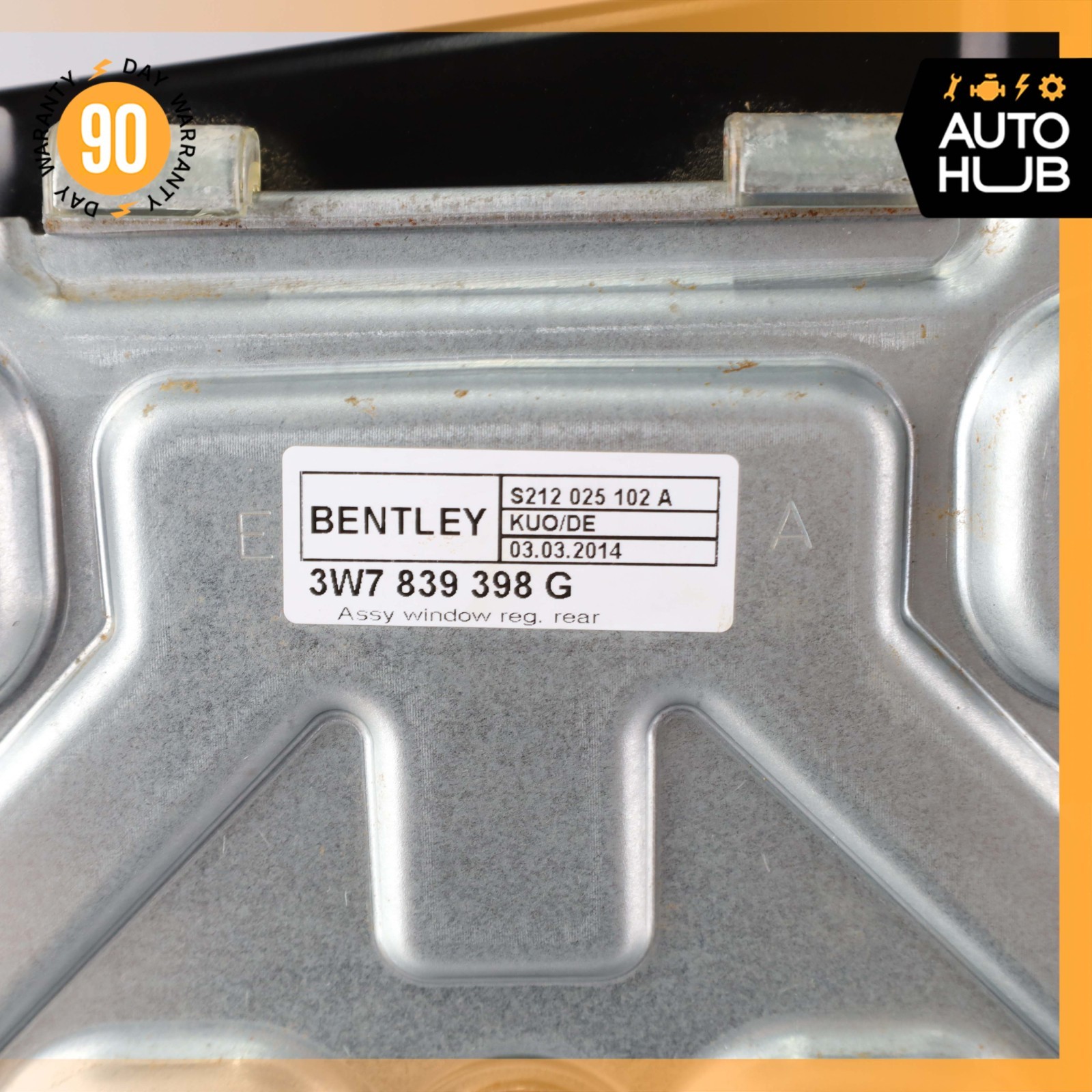 12-18 Bentley Continental GTC Rear Right Side Quarter Window Regulator OEM 11k