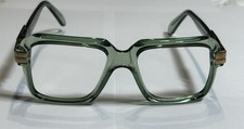 Vintage Crystal Green Frames Envoy 55-20 NOS Deadstock Square Retro Glasses NOS