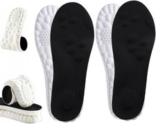 4D Cloud Insoles for Men Women, Breathable Memory Foam Cloud Massage Insoles,Arc