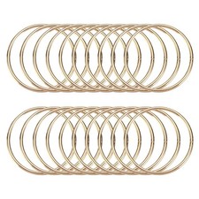 20 Pcs Dream Catcher Rings,1.4 Inch Macrame Hoops Rings,Gold