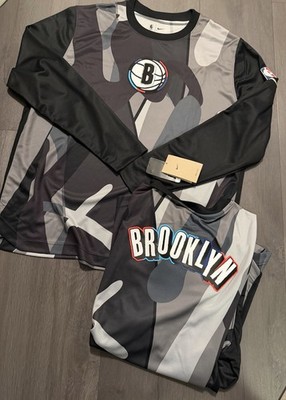Kaws X Nike X BK Brooklyn Nets Long Sleeve NWT (Fz0081-010) (Sizes S-2XL)