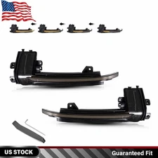 Amber LED Sequential Side Mirror Turn Signal Lights For Audi A3 A4 A5 S5 RS3 RS4