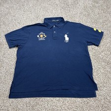 Polo Ralph Lauren Yacht Club PRL Rugby Polo Shirt Men 2XB Blue Big Pony