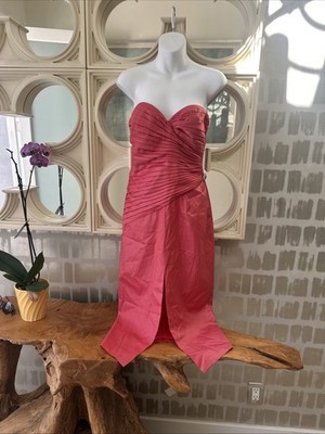 Rotate Birger Christensen NWT From Farfetch  Donna  Coral Midi Dress Sz 4 $489