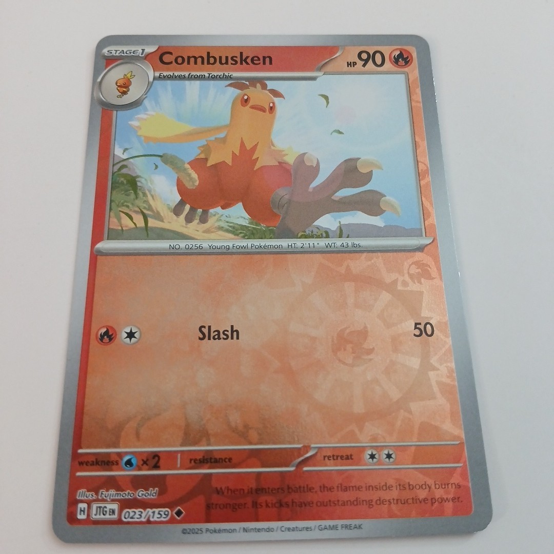 Combusken 23/159 Reverse Holo Uncommon Journey Together Pokemon TCG