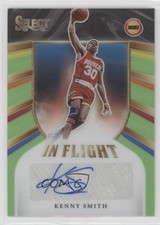 2020-21 Select In Flight Signatures Neon Green Prizm 75/99 Kenny Smith Auto 0f7v
