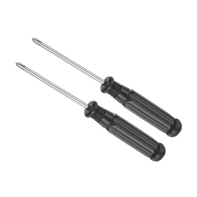 2pcsSmall Phillips Screwdriver 2.5mm 94mm Cross Screwdriver W Black Handle