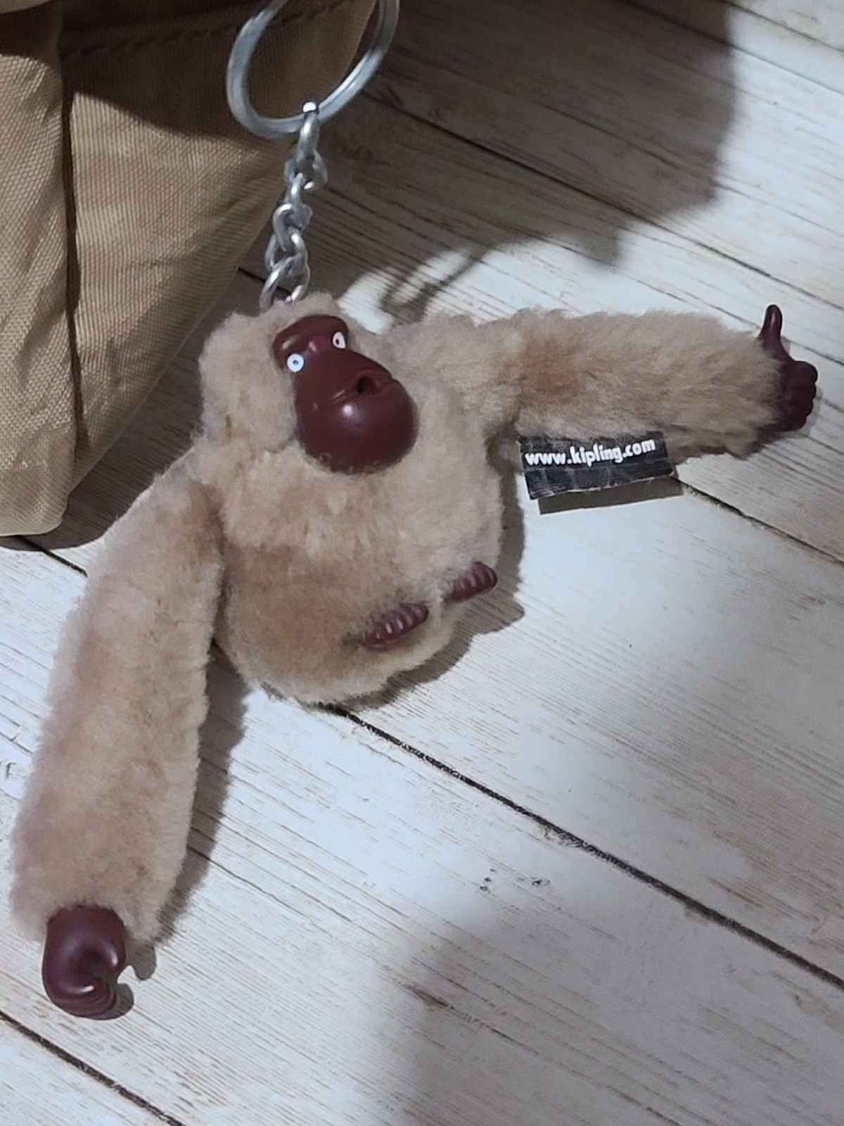 Kipling Mini Backpack – Beige / Sand – With Monke… - image 9