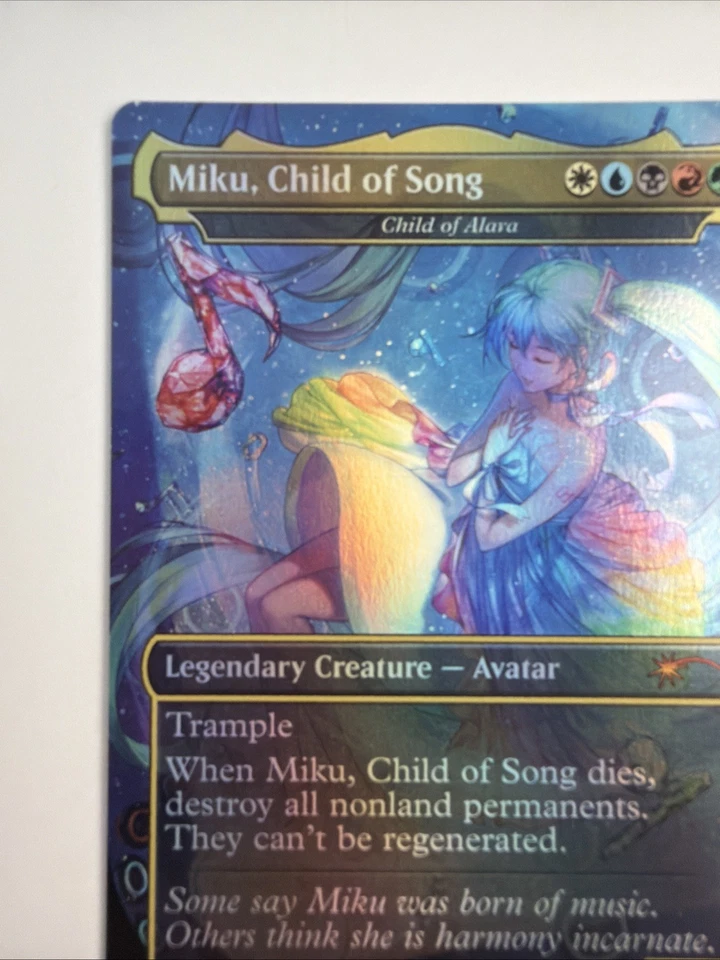 Miku, Child of Song - Child of Alara (Rainbow Foil) Secret Lair Drop Foil - Image 2 of 4