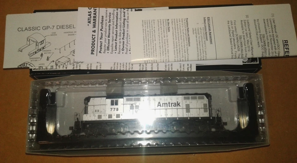 HO SCALE ATLAS EMD GP7 AMTRAK #773 10002924 DCC & SOUND - Image 3 of 4
