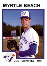 1987 Myrtle Beach Blue Jays ProCards #1459 Joe Humphries Plymouth Michigan Card