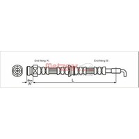 Metzger 4113669 Bremsschlauch FüR Volvo Mitsubishi