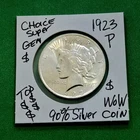 1923 P Peace Silver Dollar CHOICE GEM Brilliant Ultra Rare BU Grade Silver Coin