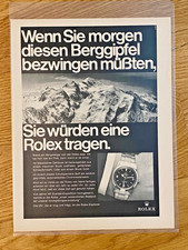 Rolex Explorer 1016 Wenn Sie morgen... Berggipfel 1969 Vintage Watch Ad Werbung