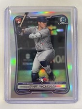 Kazuma Okamoto 2026 Bowman Chrome RC Red Rookie Badge Refractor #28 Blue Jays