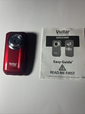 Vivitar iTwist 613-DVR HD Digital Camcorder 4x Digital Zoom Rouge Red 