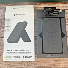 Mophie Snap+ 10000 mAh Wireless Powerstation Stand - Black - Works with MagSafe