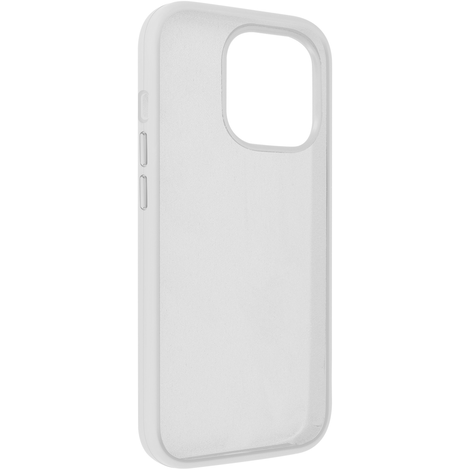 Coque iPhone 15 Pro Max avec intérieur microfibre blanc anti-choc