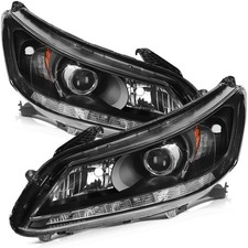 Headlight Assembly 2 PCS A Set For Honda For Accord Sedan 4Dr 2013-2015
