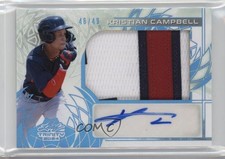 2024 Leaf Trinity Platinum 46/49 Kristian Campbell #PA-KC1 Patch Auto 19n6
