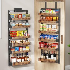 6-Tier Over The Door Pantry Organizer, Heavy-Duty Metal Wall Mount or Hanging...