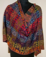 Handmade Unique Jamawar Stole 100 Cashmere Pashmina Jacquard Weave Shawl 28x70"
