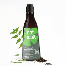 Image of Nat Habit Anti Dandruff Navdha Shampoo 250ml Neem Bhringraj Sulfate Free