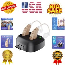 Digital Hearing Amplifier - Pair of 2 Noise Cancelling with One Touch Volume ...