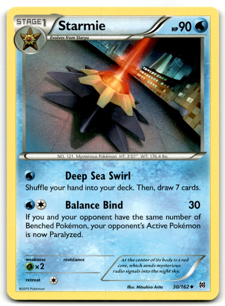 2015 XY - BREAKthrough Pokemon Trading Card #30 Starmie