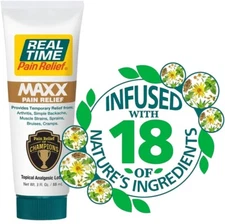 Real Time Pain Relief MAXX Pain Relief 3oz Tube. 100% AUTHENTIC