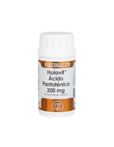 Holovit Ácido Pantoténico 200 mg de Equisalud, 50 cápsulas