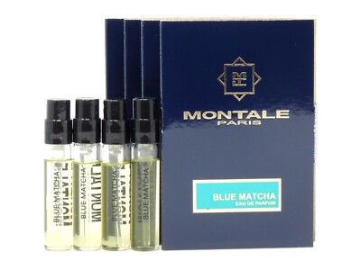 MONTALE PARIS BLUE MATCHA EDP 2.0ml .06fl oz x 4 COLOGNE PERFUME SPRAY SAMPLES