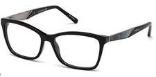 New Swarovski Reading Glasses SW 5215 001 52-15 Black Frames Readers Eyeglasses