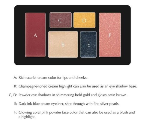SHISEIDO Sparkling Party Palette for Eyes / Cheeks/ Lips .27 OZ BOX - Picture 2 of 7