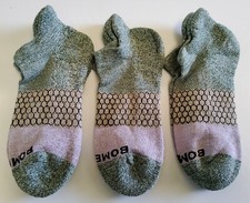 Bombas Tri-Block Marled Ankle Socks Lot Of 3 Size M