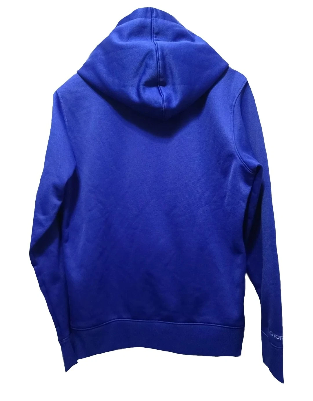 VETEMENTS Felpa con cappuccio Under Armour Coldg STORM donna blu arancione grande logo taglia media