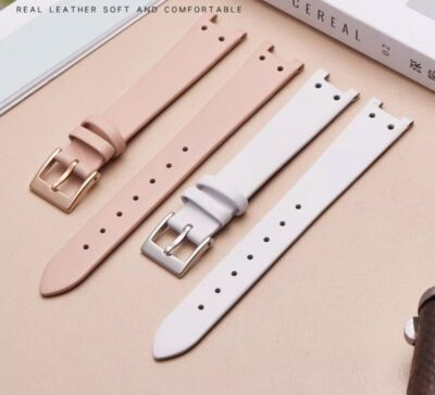 Echtleder Uhrenarmband passend für Anne Klein AK 2156/2157 AK2618RGBK Uhrenar...