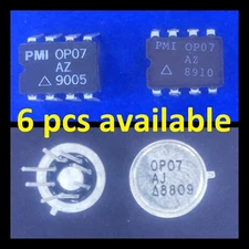 OP07AJ OP07AZ PMI Offset Voltage Operational Amplifier IC NOS TO-99 CERDIP OP07